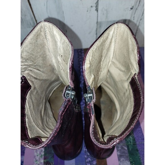 F Shoes By Jogn Fluevog Mens 8.5 Leather Zip Up Boots - Picture 12 of 14